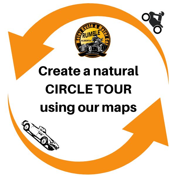 Create a Circle Tour from Rumble Alberta Maps