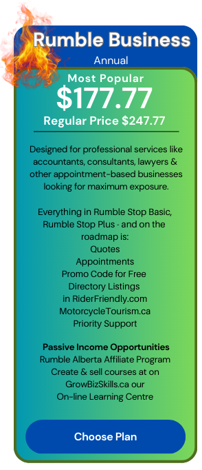 Rumble Business pkg