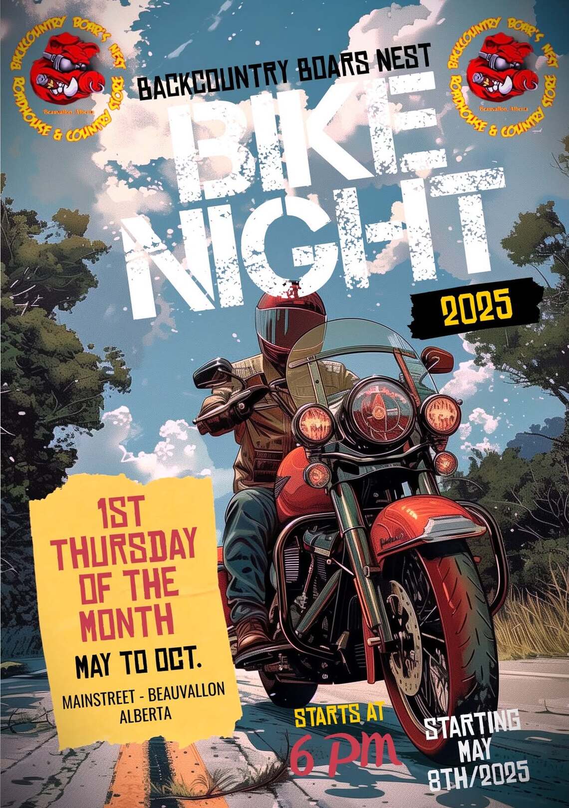 Back Country Boar's Nest Bike Night