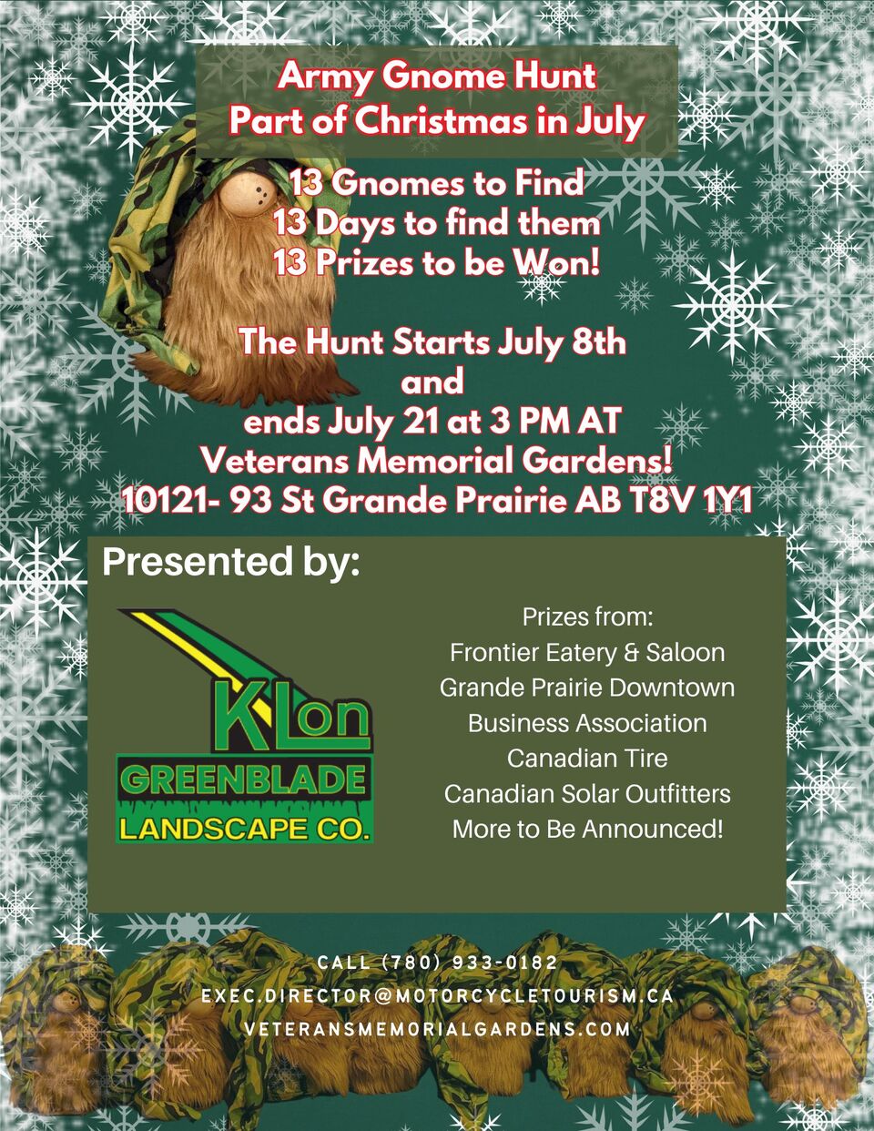 ATTENTION GP Business Owners:  Our popular GNOME HUNT is BACK !  We kindly invite your sponsorship.