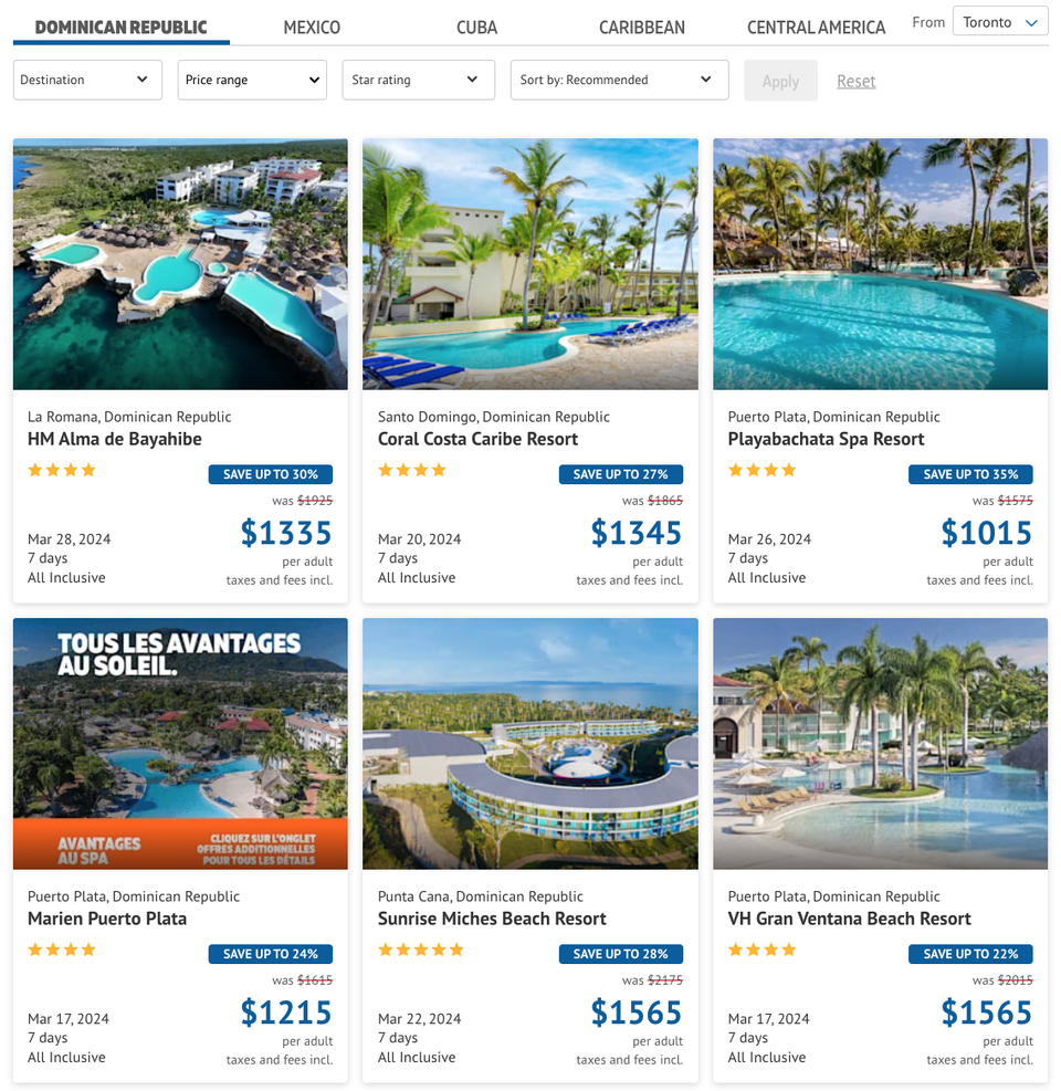 I am going to start posting some of our specials here.<br />Hopefully there will be some vacations that appeal!<br /><br />The Dominican has some great specials.