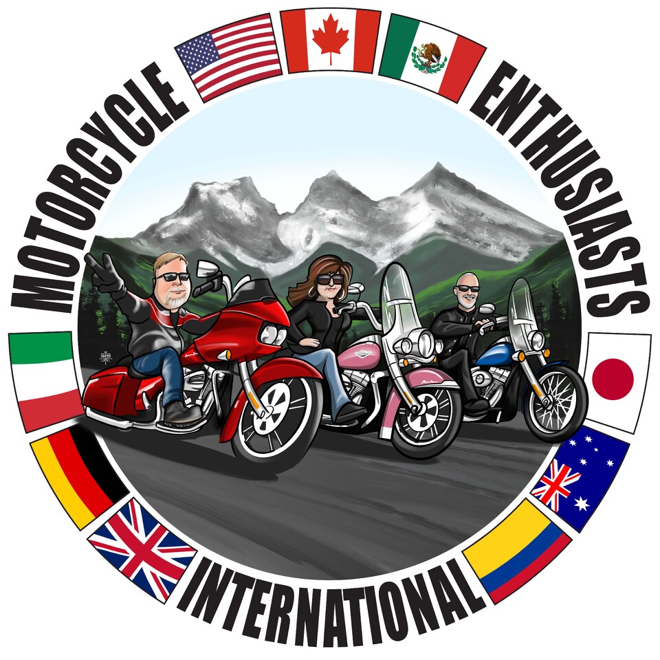 This is MEI... Motorcycle Enthusiasts International.I began MEI while laying in the hospital after what I thought was a heart attack. I had a week and no visitors, well, barely any visitors, being February it was pretty cold and nasty outside, so I spent some time chatting with my cousin in Germany and we discussed what kind of Facebook Group we might like to create. It had to be Bullying Free, NO Bible Thumping, NO Brand Bashing, NO Full Nudity or Misogyny! Needless to say there are just too many people that can't handle those little rules, but today we have about 1300 members across 75 countries, with English, Spanish and German as the predominant languages. This is the link to the Private Facebook Group... Feel free to visit.https://www.facebook.com/groups/231527871604674/